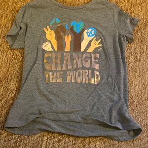 SUPER SOFT "change the world" tee!